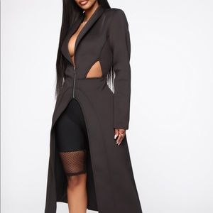 Cardi B x Fashion Nova long coat